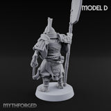 Katana Swinging Samurai Warrior D Miniature for Dungeons and Dragons, Pathfinder or other TTRPGs