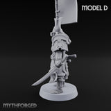 Katana Swinging Samurai Warrior D Miniature for Dungeons and Dragons, Pathfinder or other TTRPGs