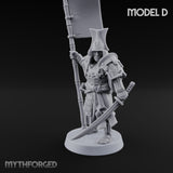 Katana Swinging Samurai Warrior D Miniature for Dungeons and Dragons, Pathfinder or other TTRPGs