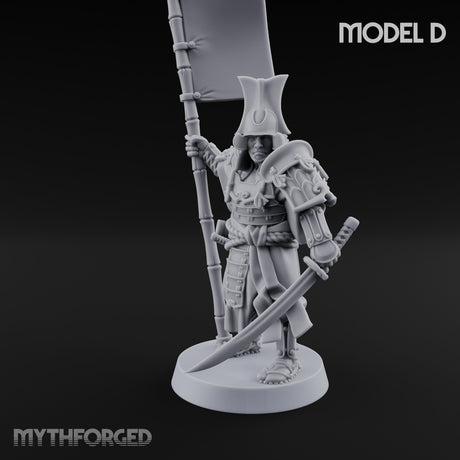 Katana Swinging Samurai Warrior D Miniature for Dungeons and Dragons, Pathfinder or other TTRPGs