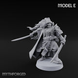 Katana Swinging Samurai Warrior E Miniature for Dungeons and Dragons, Pathfinder or other TTRPGs