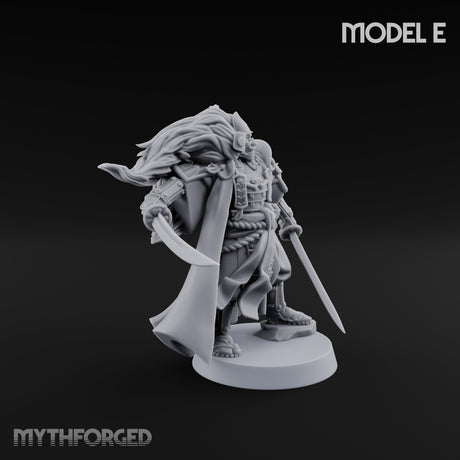 Katana Swinging Samurai Warrior E Miniature for Dungeons and Dragons, Pathfinder or other TTRPGs