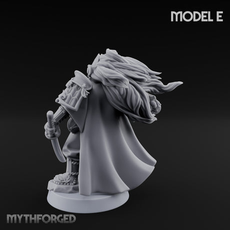 Katana Swinging Samurai Warrior E Miniature for Dungeons and Dragons, Pathfinder or other TTRPGs