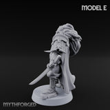 Katana Swinging Samurai Warrior E Miniature for Dungeons and Dragons, Pathfinder or other TTRPGs