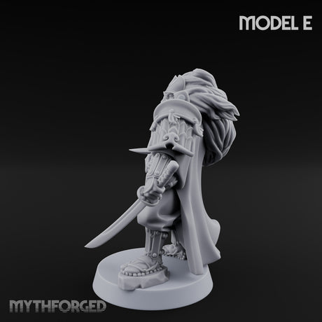 Katana Swinging Samurai Warrior E Miniature for Dungeons and Dragons, Pathfinder or other TTRPGs