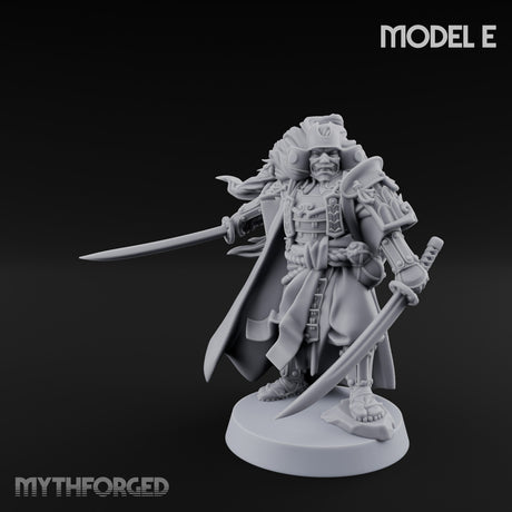 Katana Swinging Samurai Warrior E Miniature for Dungeons and Dragons, Pathfinder or other TTRPGs