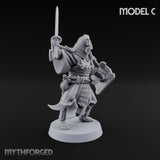 Katana Swinging Samurai Warriors Miniature for Dungeons and Dragons, Pathfinder or other TTRPGs