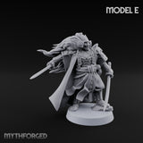 Katana Swinging Samurai Warriors Miniature for Dungeons and Dragons, Pathfinder or other TTRPGs