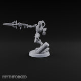 Ankh Raised, Bones Rattled Skeleton Ankh Warrior A