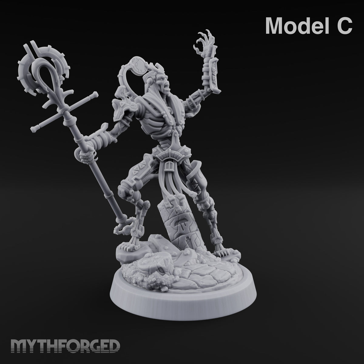 Ankh Raised, Bones Rattled Skeleton Ankh Warriors — C · FX