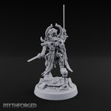 Crescent Crown, Wires Exposed Mummy Cybernetic Blade Warrior A