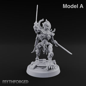 Crescent Crown, Wires Exposed Mummy Cybernetic Blade Warrior A