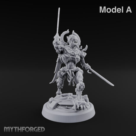 Crescent Crown, Wires Exposed Mummy Cybernetic Blade Warrior A