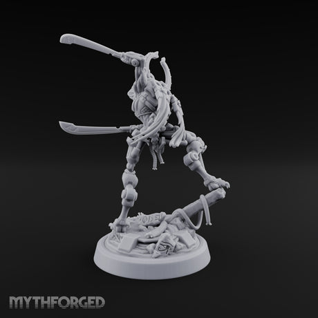 Crescent Crown, Wires Exposed Mummy Cybernetic Blade Warrior B