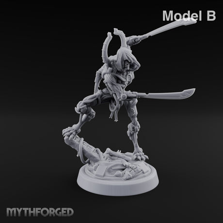 Crescent Crown, Wires Exposed Mummy Cybernetic Blade Warriors — B
