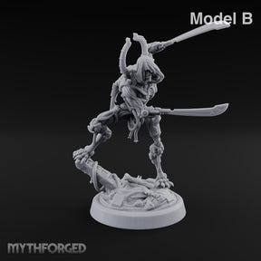 Crescent Crown, Wires Exposed Mummy Cybernetic Blade Warrior B