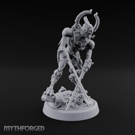 Crescent Crown, Wires Exposed Mummy Cybernetic Blade Warrior C