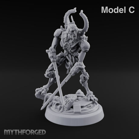 Crescent Crown, Wires Exposed Mummy Cybernetic Blade Warriors — C