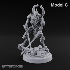 Crescent Crown, Wires Exposed Mummy Cybernetic Blade Warrior C