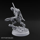 Crescent Crown, Wires Exposed Mummy Cybernetic Blade Warrior D