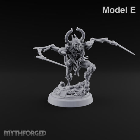 Crescent Crown, Wires Exposed Mummy Cybernetic Blade Warrior E