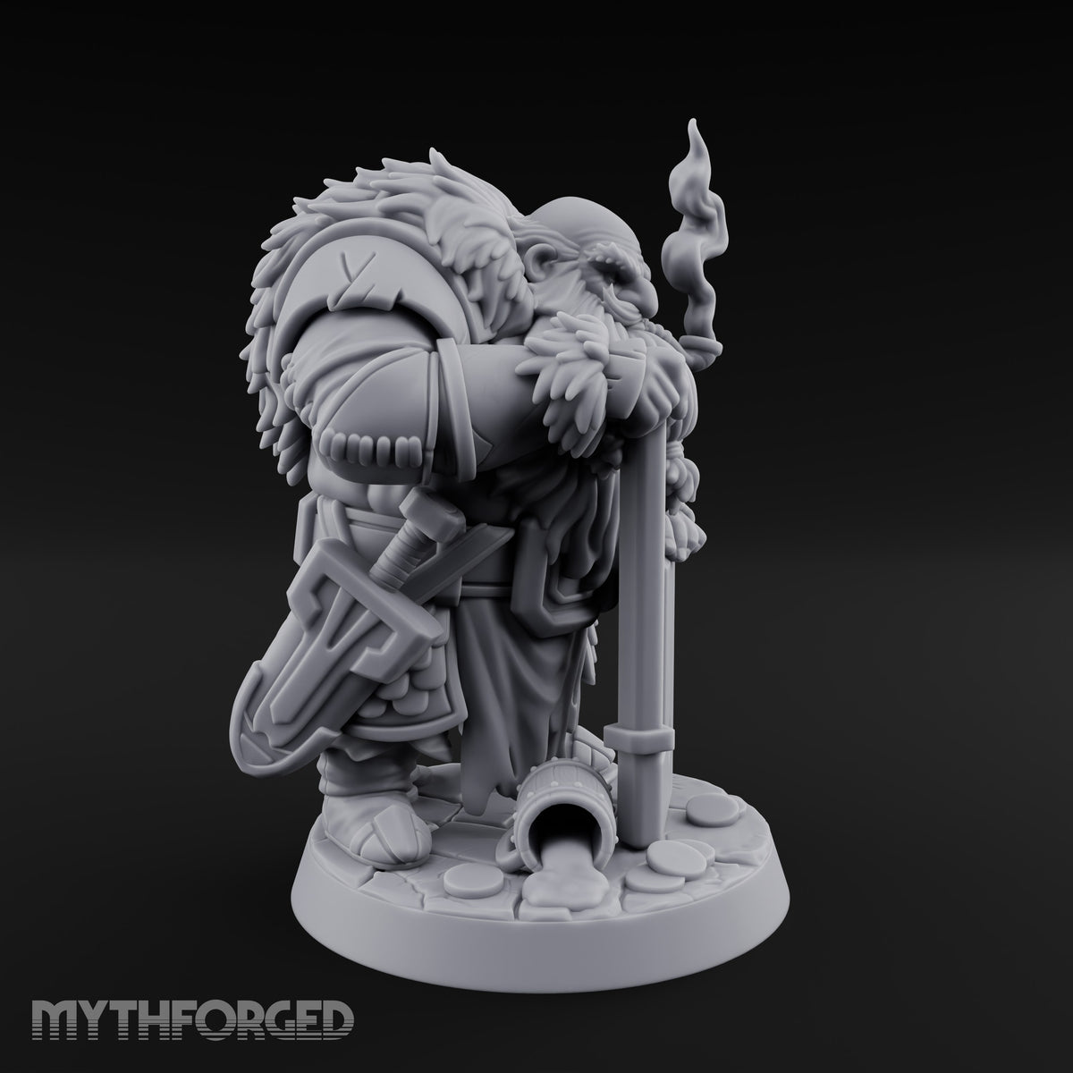 Guarding the Strongbox Dwarf Merchant