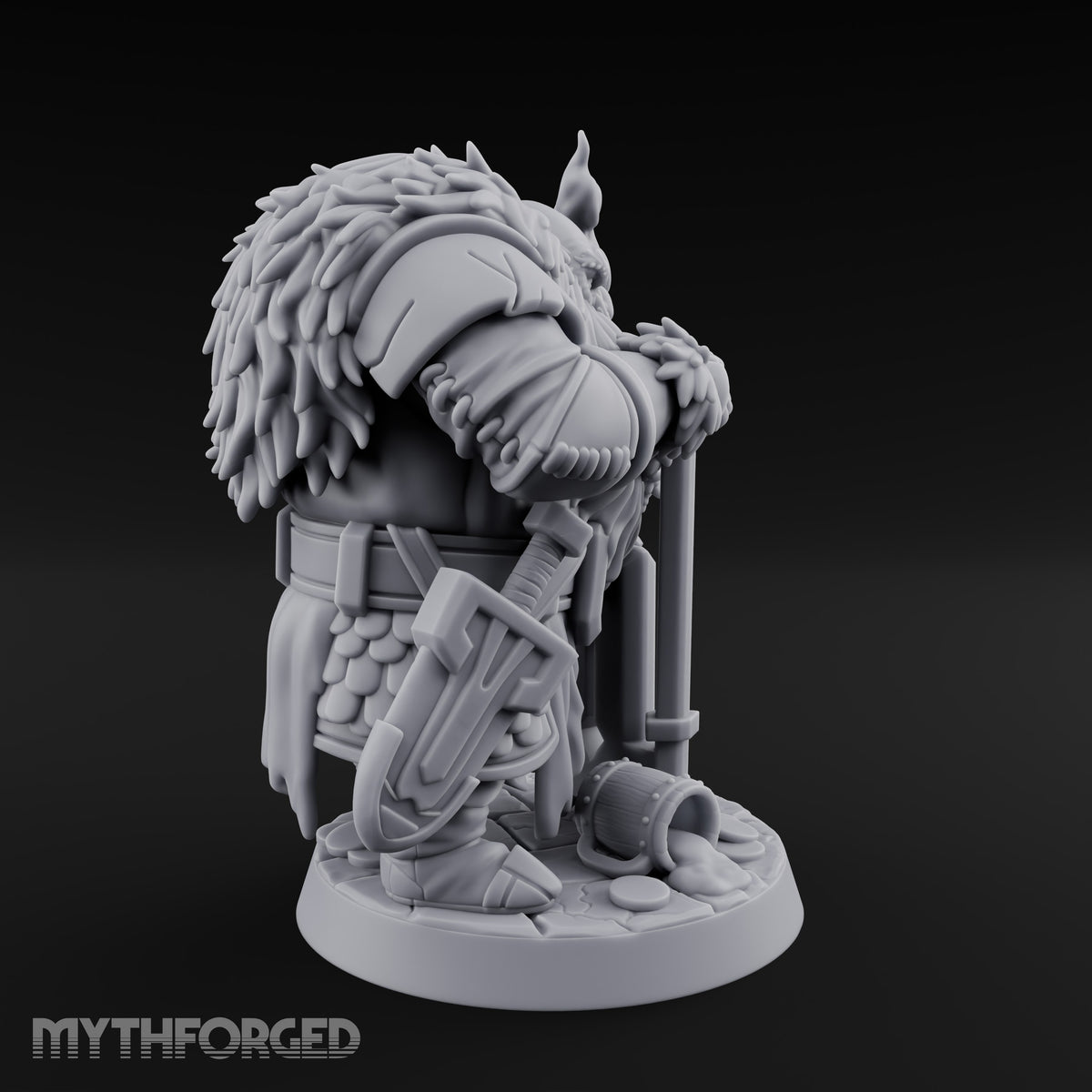 Guarding the Strongbox Dwarf Merchant