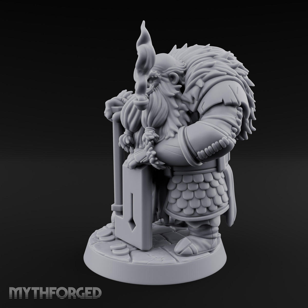 Guarding the Strongbox Dwarf Merchant