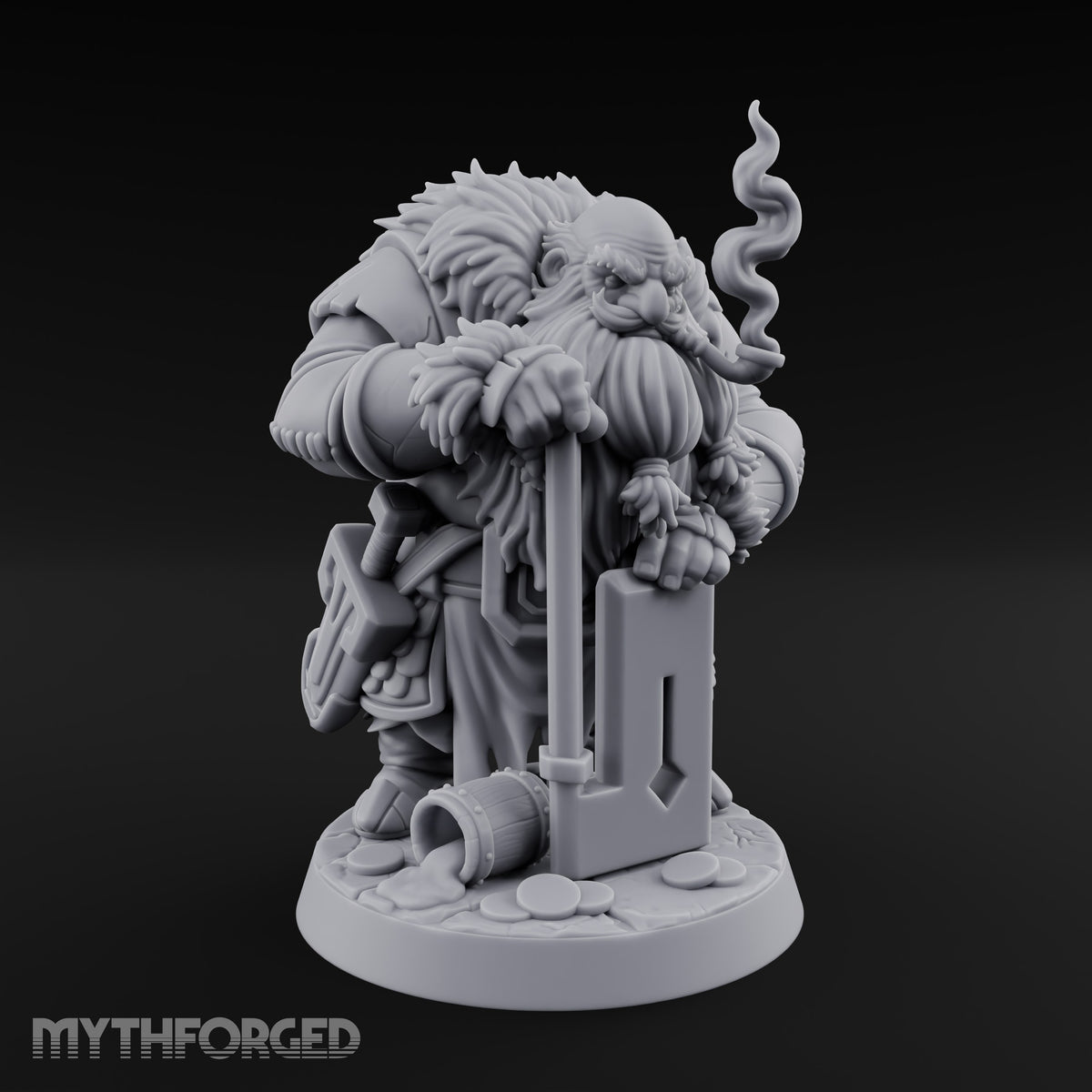 Guarding the Strongbox Dwarf Merchant