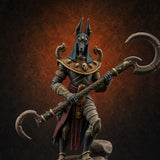 Khopesh Wielding Avatar of Anubis — painted concept preview (miniature supplied unpainted)