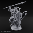 Spear Hoisted High Leonin Warrior Miniature for Dungeons and Dragons, Pathfinder or other TTRPGs