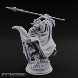Spear Hoisted High Leonin Warrior Miniature for Dungeons and Dragons, Pathfinder or other TTRPGs