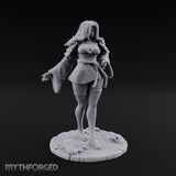 Kimono Flowing Swords Sheathed Human Samurai Miniature for Dungeons and Dragons, Pathfinder or other TTRPGs
