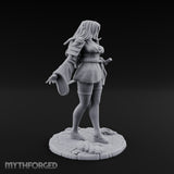 Kimono Flowing Swords Sheathed Human Samurai Miniature for Dungeons and Dragons, Pathfinder or other TTRPGs