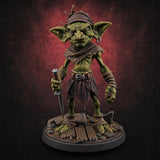 Knife Dragging Goblin Rogue — painted concept preview (miniature supplied unpainted)