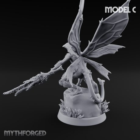Zipping Around Sprite Thorn Knights C Miniature for Dungeons and Dragons, Pathfinder or other TTRPGs