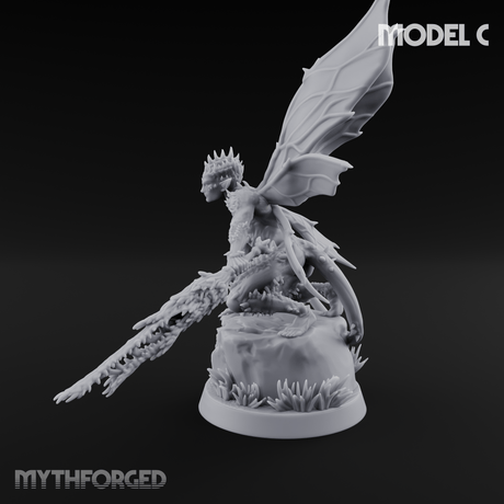 Zipping Around Sprite Thorn Knights C Miniature for Dungeons and Dragons, Pathfinder or other TTRPGs