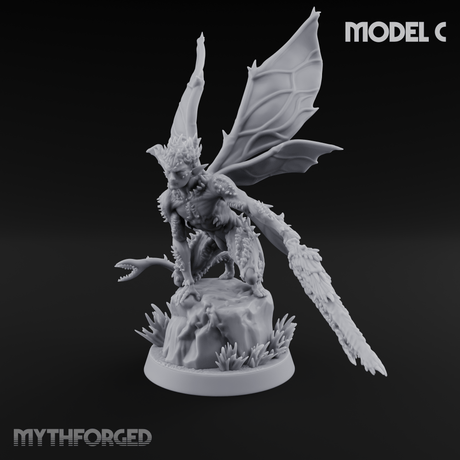 Zipping Around Sprite Thorn Knights C Miniature for Dungeons and Dragons, Pathfinder or other TTRPGs