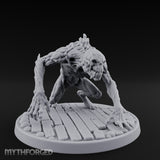 Knuckle Dragging Fang Baring Ghoul Miniature for Dungeons and Dragons, Pathfinder or other TTRPGs