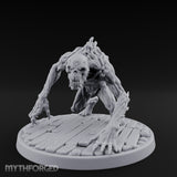 Knuckle Dragging Fang Baring Ghoul Miniature for Dungeons and Dragons, Pathfinder or other TTRPGs