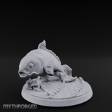 Scales Glinting Koi Beast Miniature for Dungeons and Dragons, Pathfinder or other TTRPGs