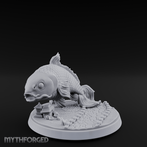 Scales Glinting Koi Beast Miniature for Dungeons and Dragons, Pathfinder or other TTRPGs