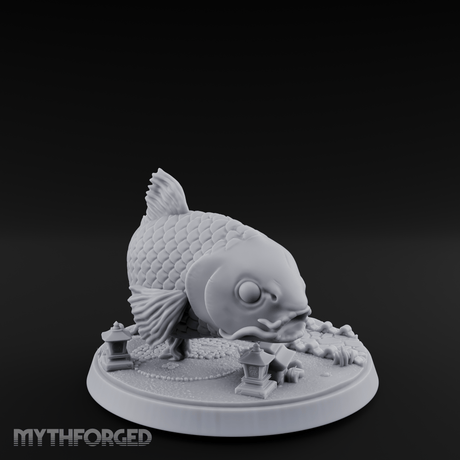 Scales Glinting Koi Beast Miniature for Dungeons and Dragons, Pathfinder or other TTRPGs