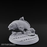 Scales Glinting Koi Beast Miniature for Dungeons and Dragons, Pathfinder or other TTRPGs