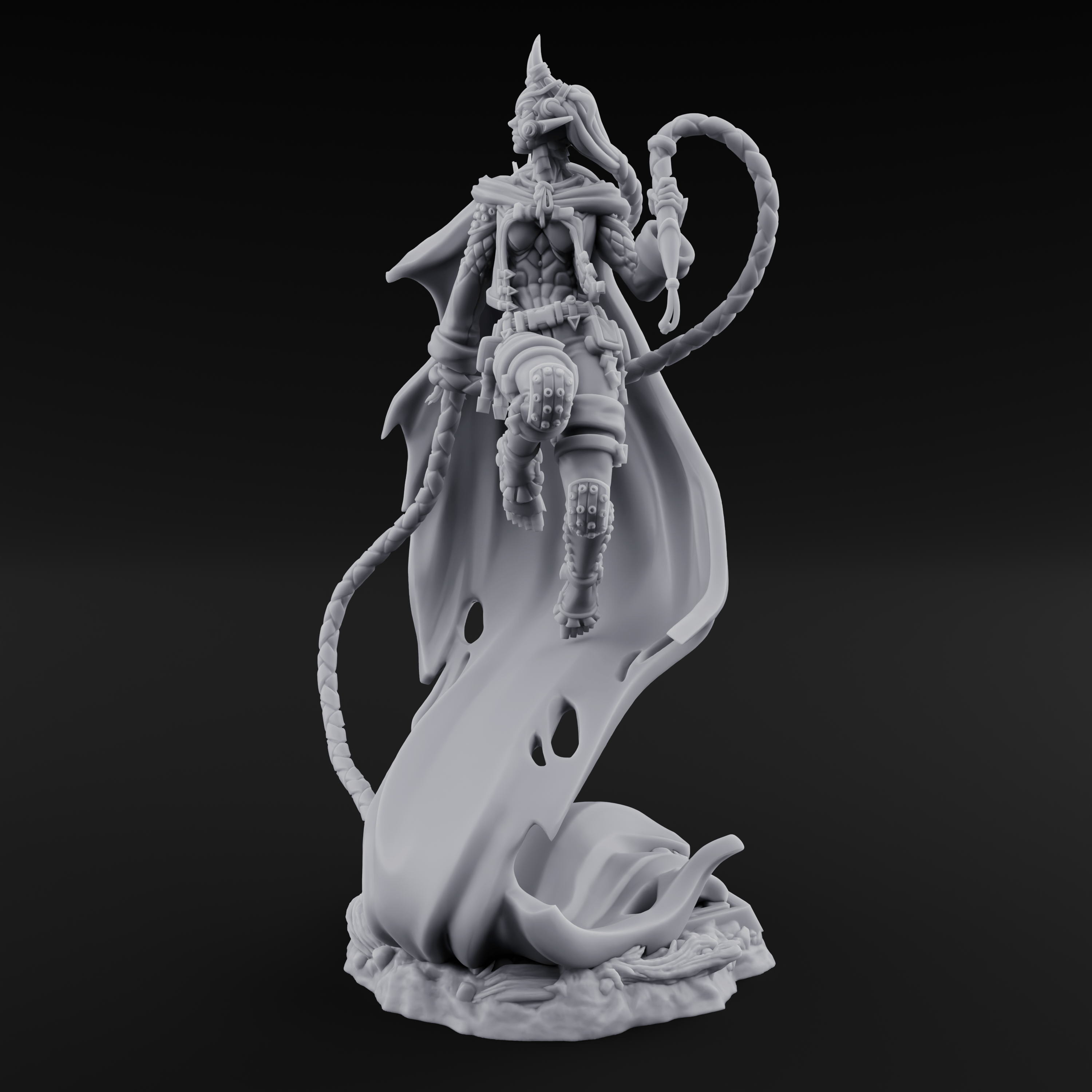 Whip Cracking Descent Tiefling Warlock