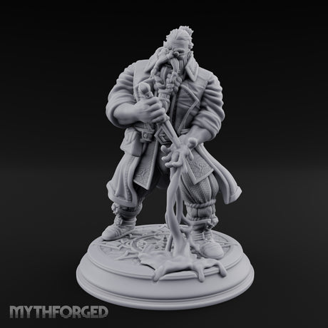 Blade Drawing Dwarf Duelist Miniature for Dungeons and Dragons, Pathfinder or other TTRPGs