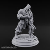 Blade Drawing Dwarf Duelist Miniature for Dungeons and Dragons, Pathfinder or other TTRPGs