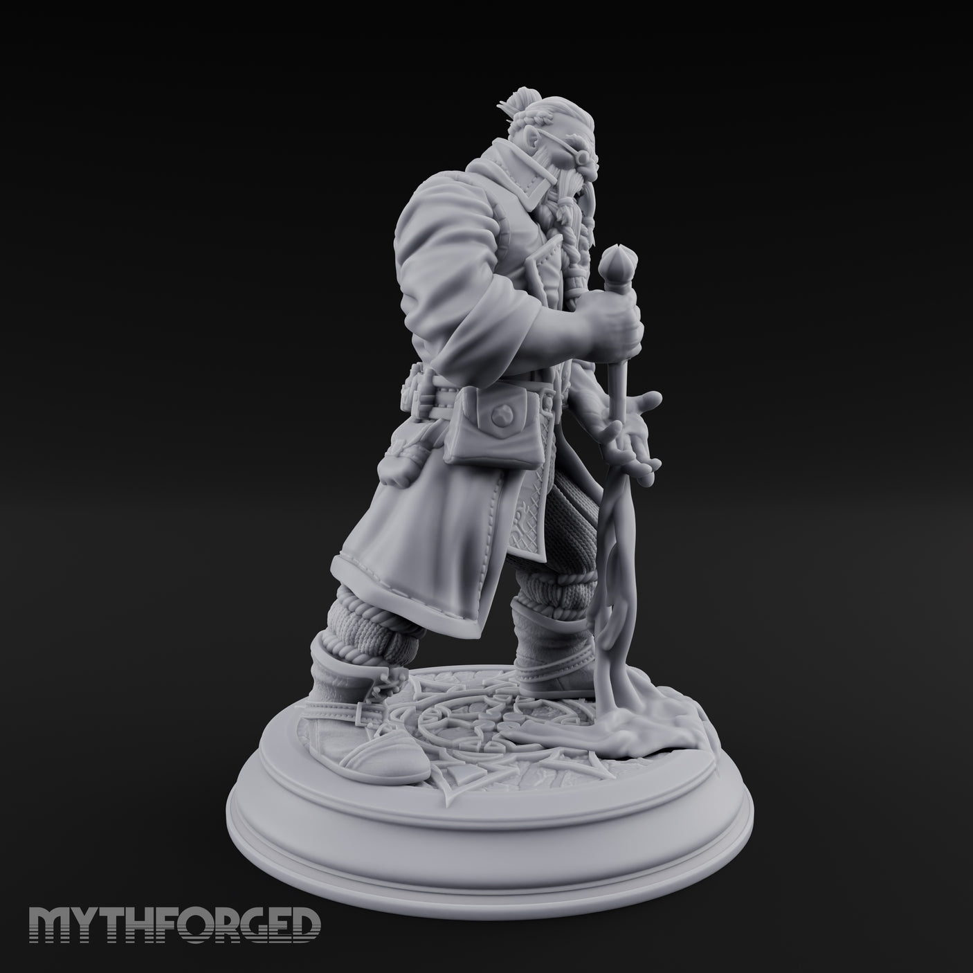 Blade Drawing Dwarf Duelist Miniature for Dungeons and Dragons, Pathfinder or other TTRPGs