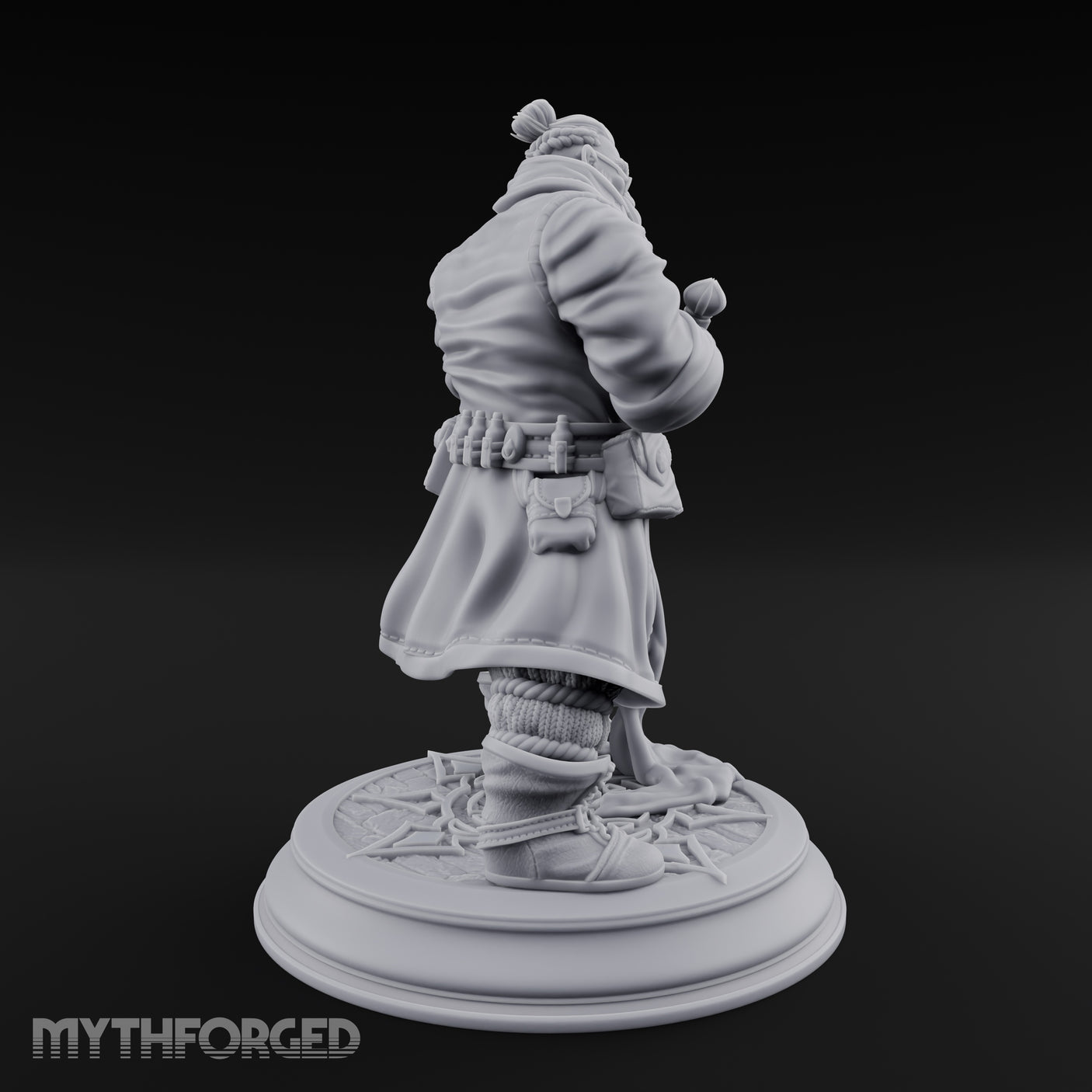 Blade Drawing Dwarf Duelist Miniature for Dungeons and Dragons, Pathfinder or other TTRPGs