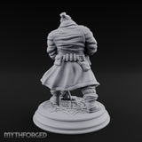 Blade Drawing Dwarf Duelist Miniature for Dungeons and Dragons, Pathfinder or other TTRPGs